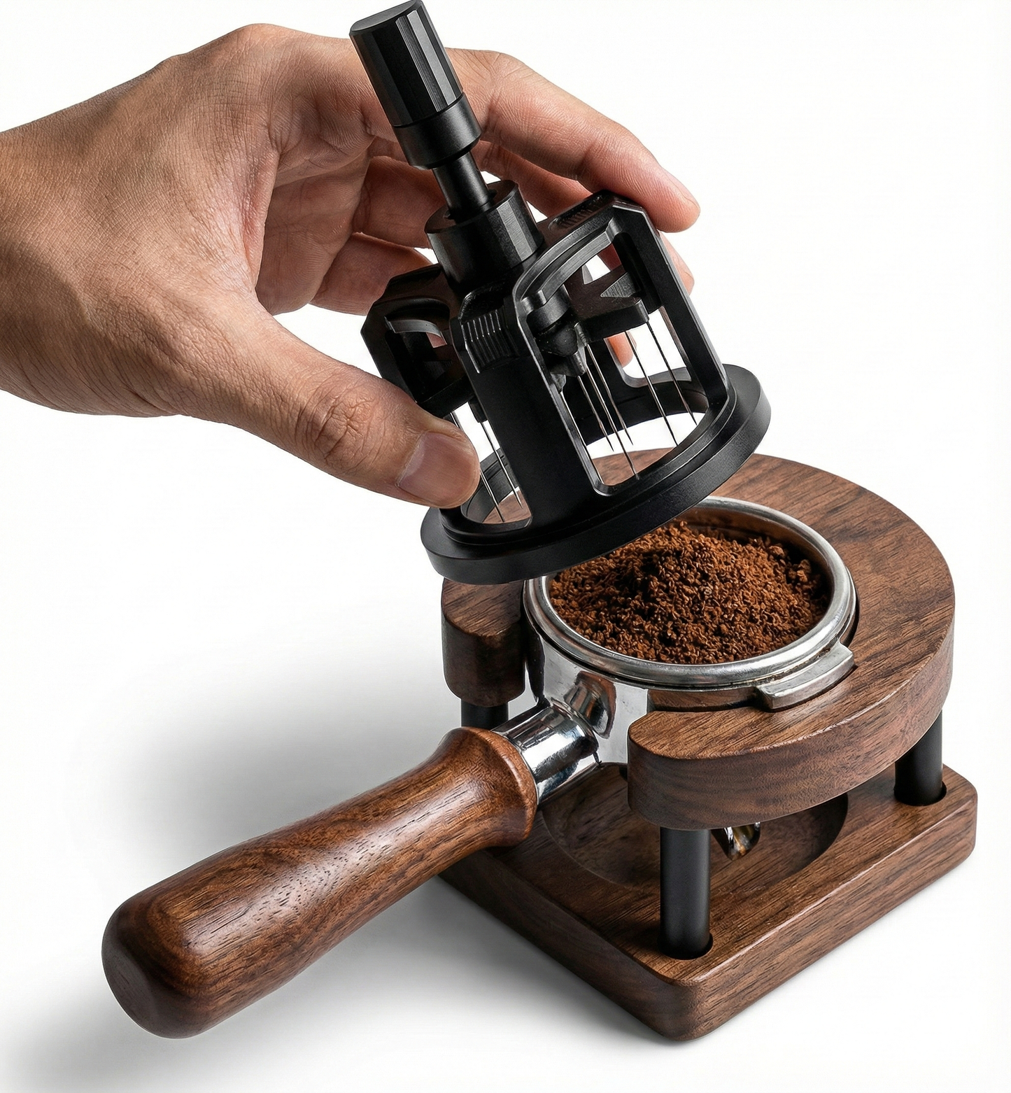 Aguja Distribuidora Profesional WDT Magnética Ajustable – Herramienta de Espresso para Baristas | Acero Inoxidable