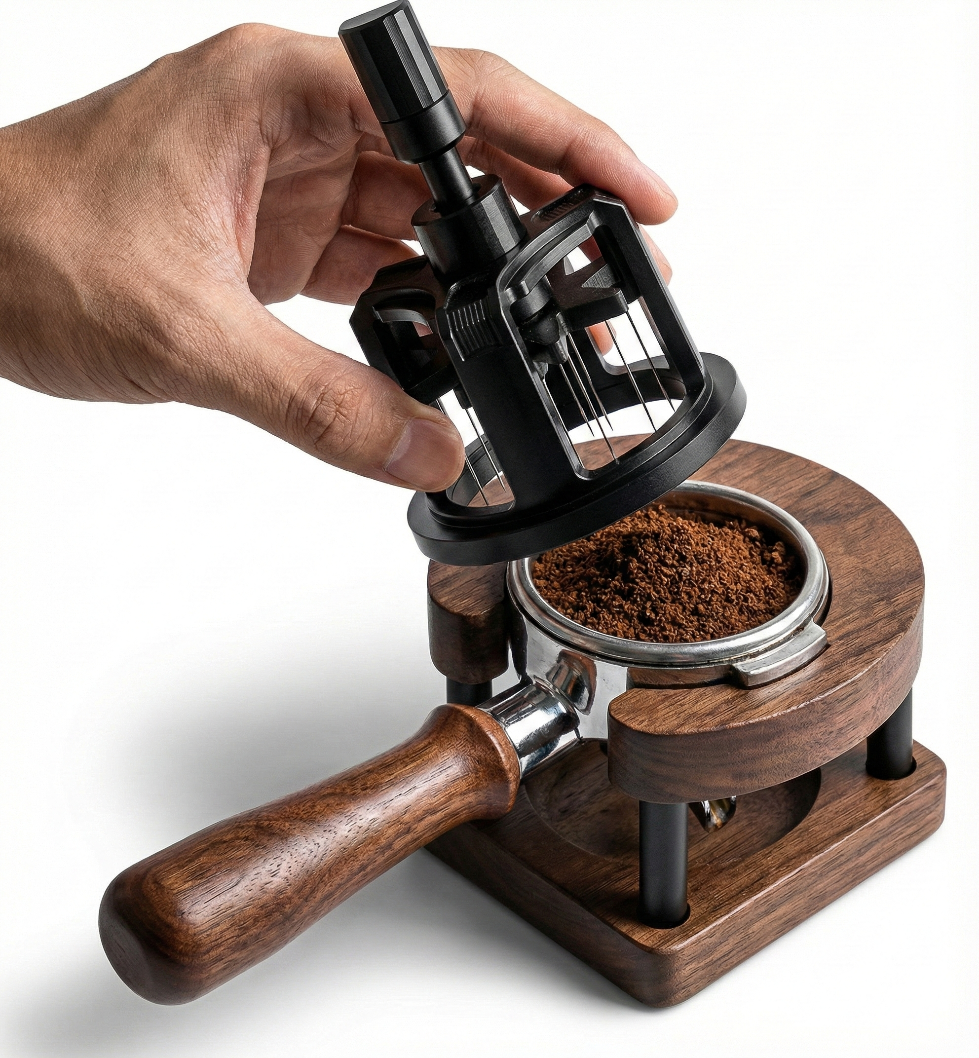 Aguja Distribuidora Profesional WDT Magnética Ajustable – Herramienta de Espresso para Baristas | Acero Inoxidable