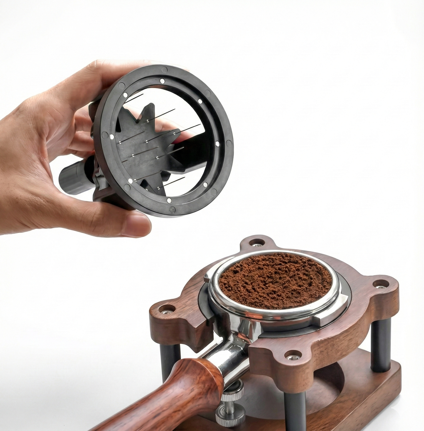 Aguja Distribuidora Profesional WDT Magnética Ajustable – Herramienta de Espresso para Baristas | Acero Inoxidable