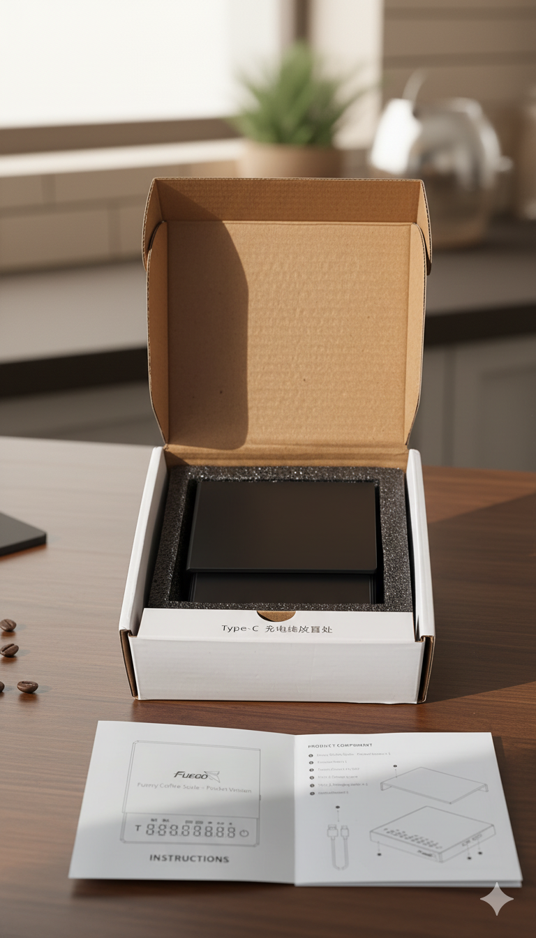 Báscula Digital Recargable para Café Espresso y Goteo – Alta Precisión 0,1 g, Temporizador y 3 Modos Profesionales para Baristas