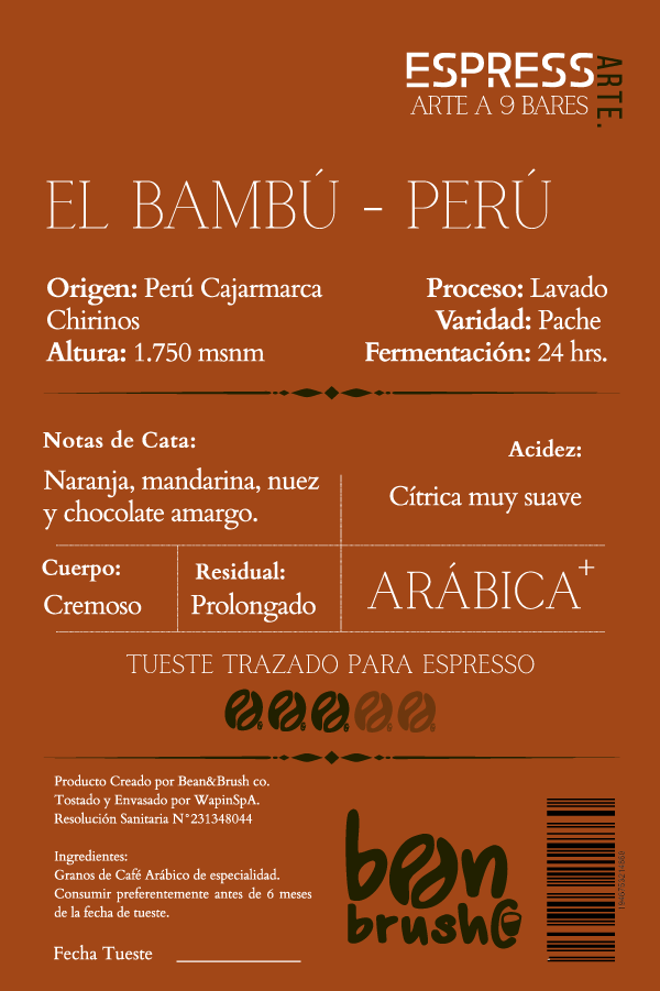 El Bambú – Café de Especialidad de Perú para Espresso | Cítrico Suave, Cremoso y Prolongado