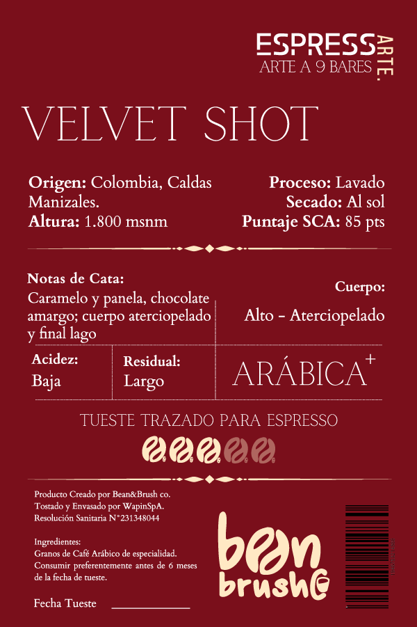 Velvet Shot – Café de Especialidad para Espresso | Aterciopelado, Intenso y de Final Largo