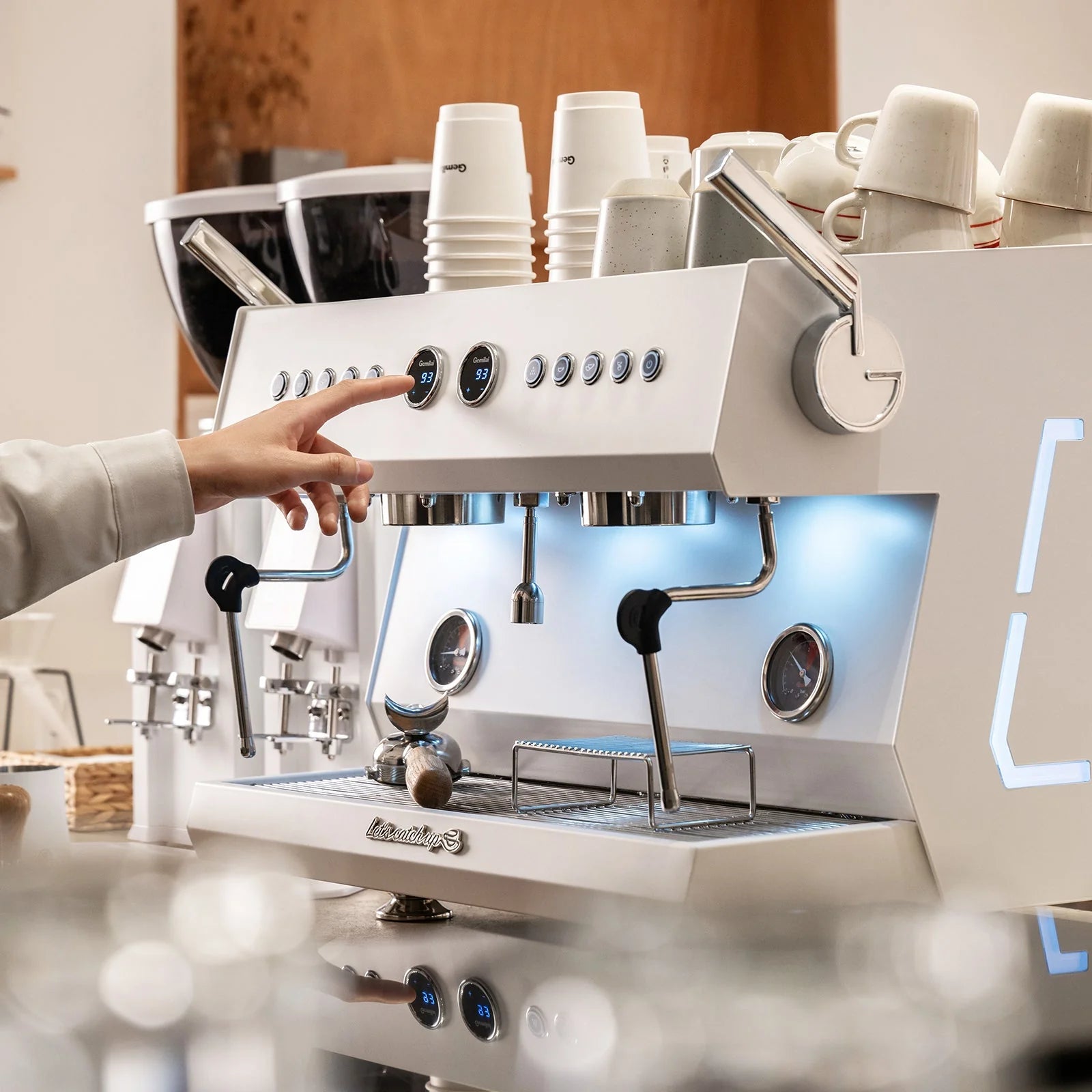 Máquina Espresso Profesional Gemilai G3211A – Dual Boiler con Control PID y 9 Bar para Cafeterías y Negocios