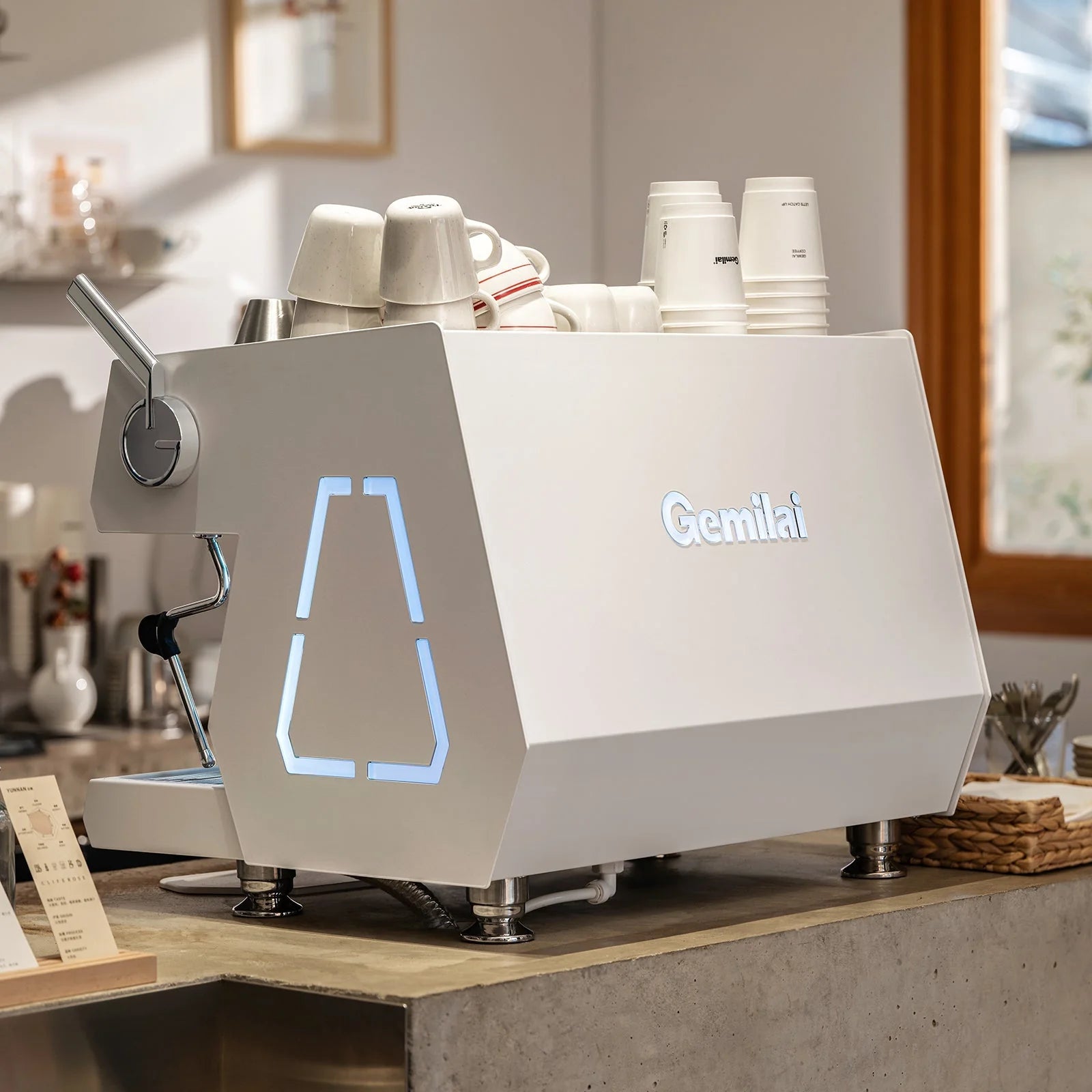 Máquina Espresso Profesional Gemilai G3211A – Dual Boiler con Control PID y 9 Bar para Cafeterías y Negocios